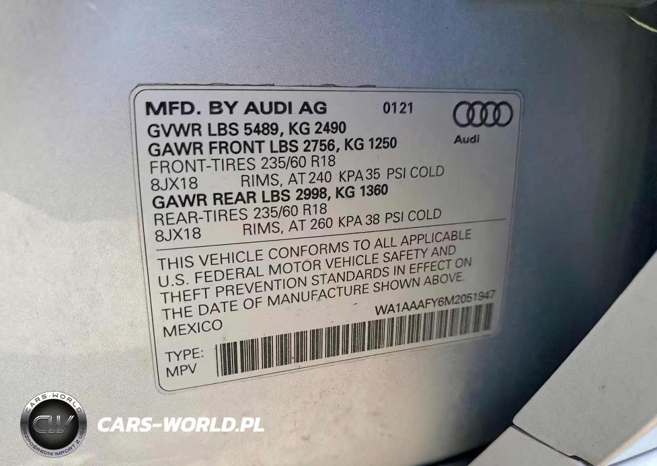 2021 Audi Q5 Premium VIN:WA1AAAFY6M2051947 - 13