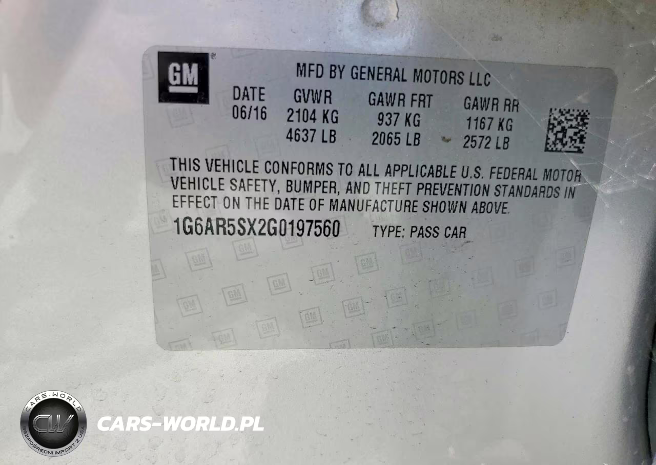 2016 Cadillac Cts Luxury Collection VIN:1G6AR5SX2G0197560 - 12