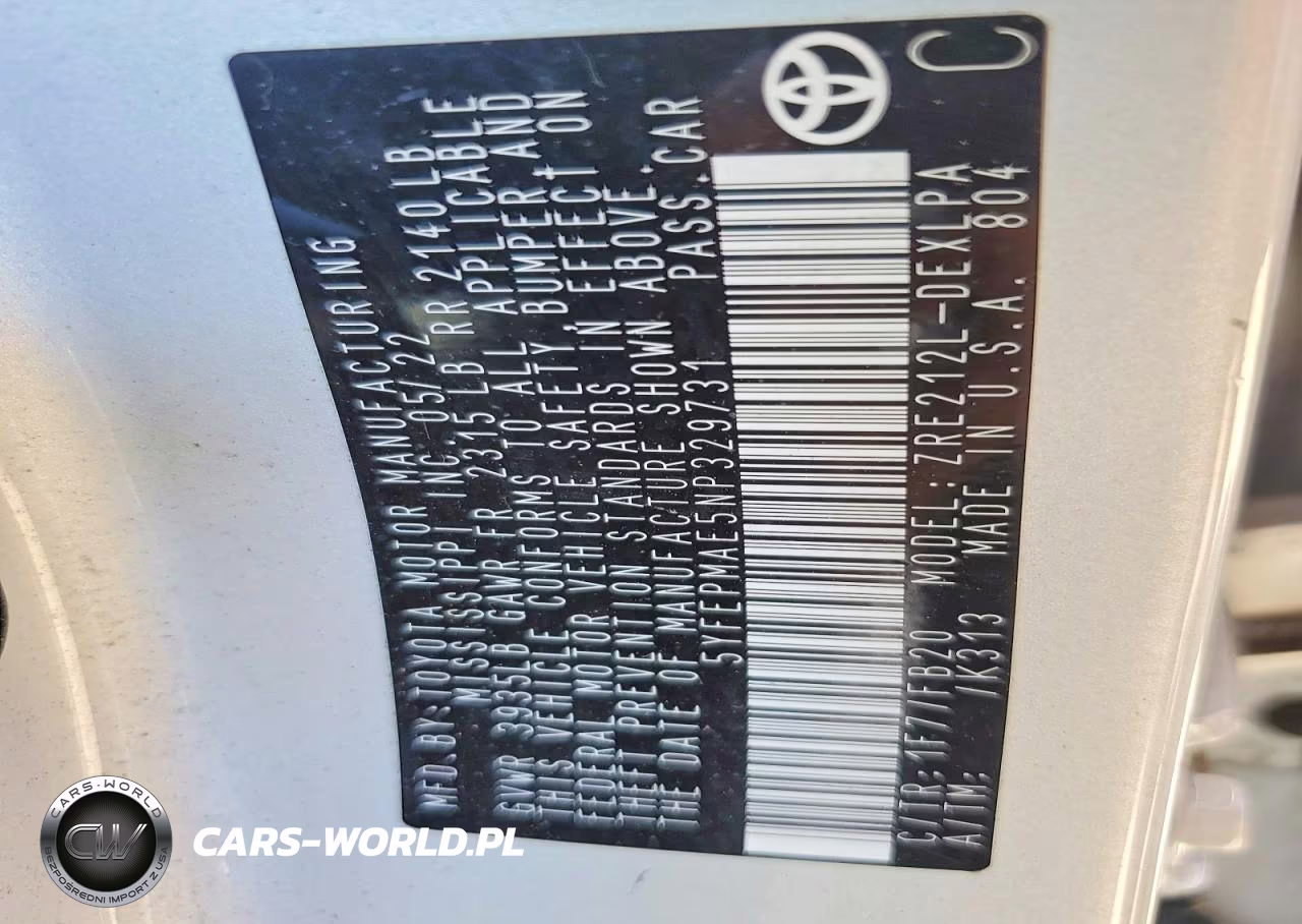 2022 Toyota Corolla Le VIN:5YFEPMAE5NP329731 - 10