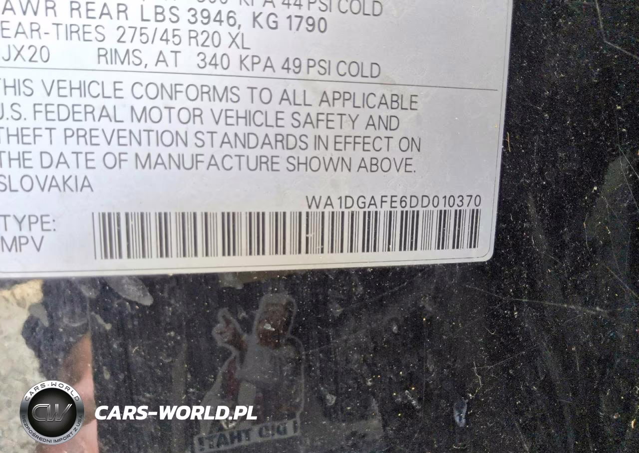 2013 Audi Q7 Prestige VIN:WA1DGAFE6DD010370 - 13