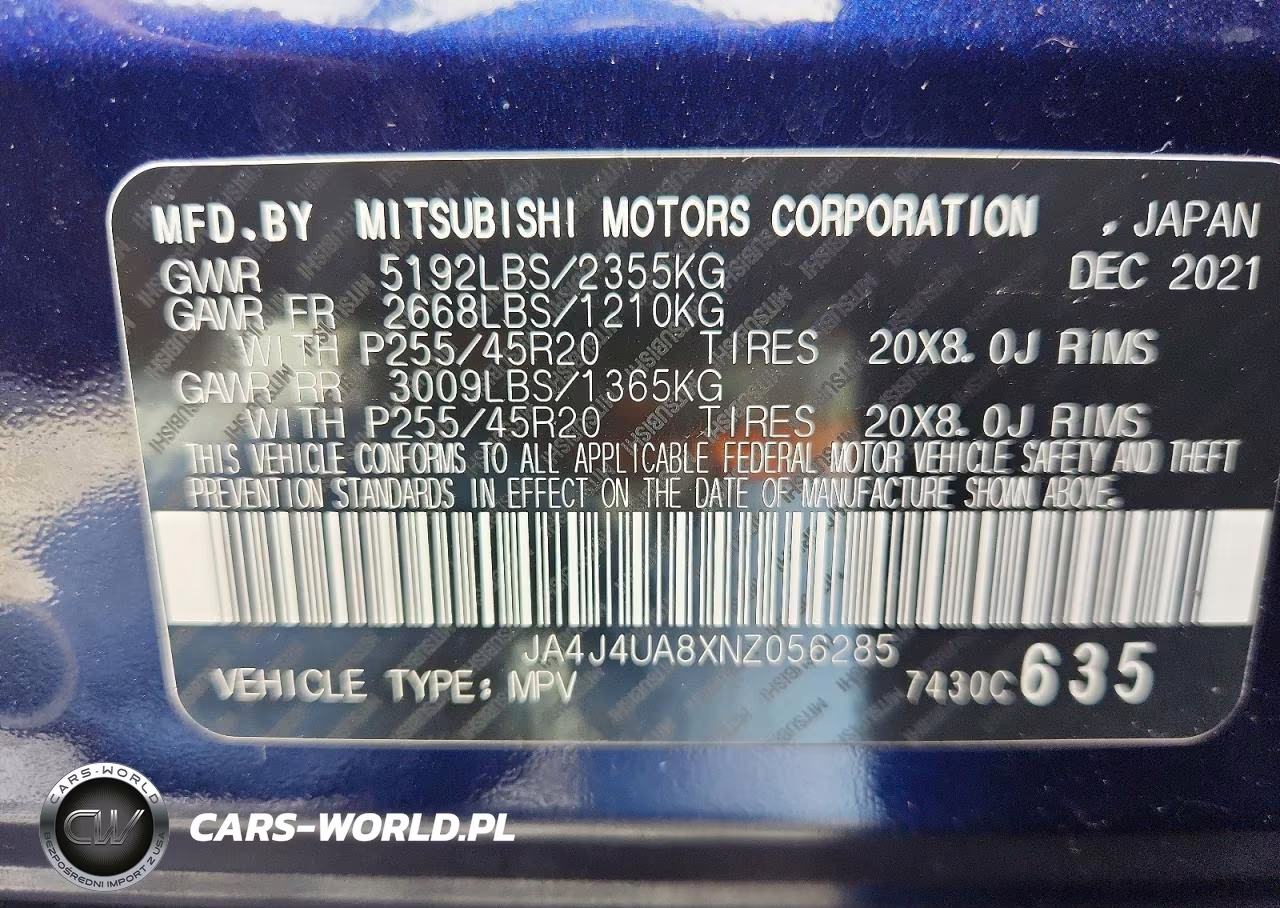 2022 Mitsubishi Outlander Se VIN:JA4J4UA8XNZ056285 - 12