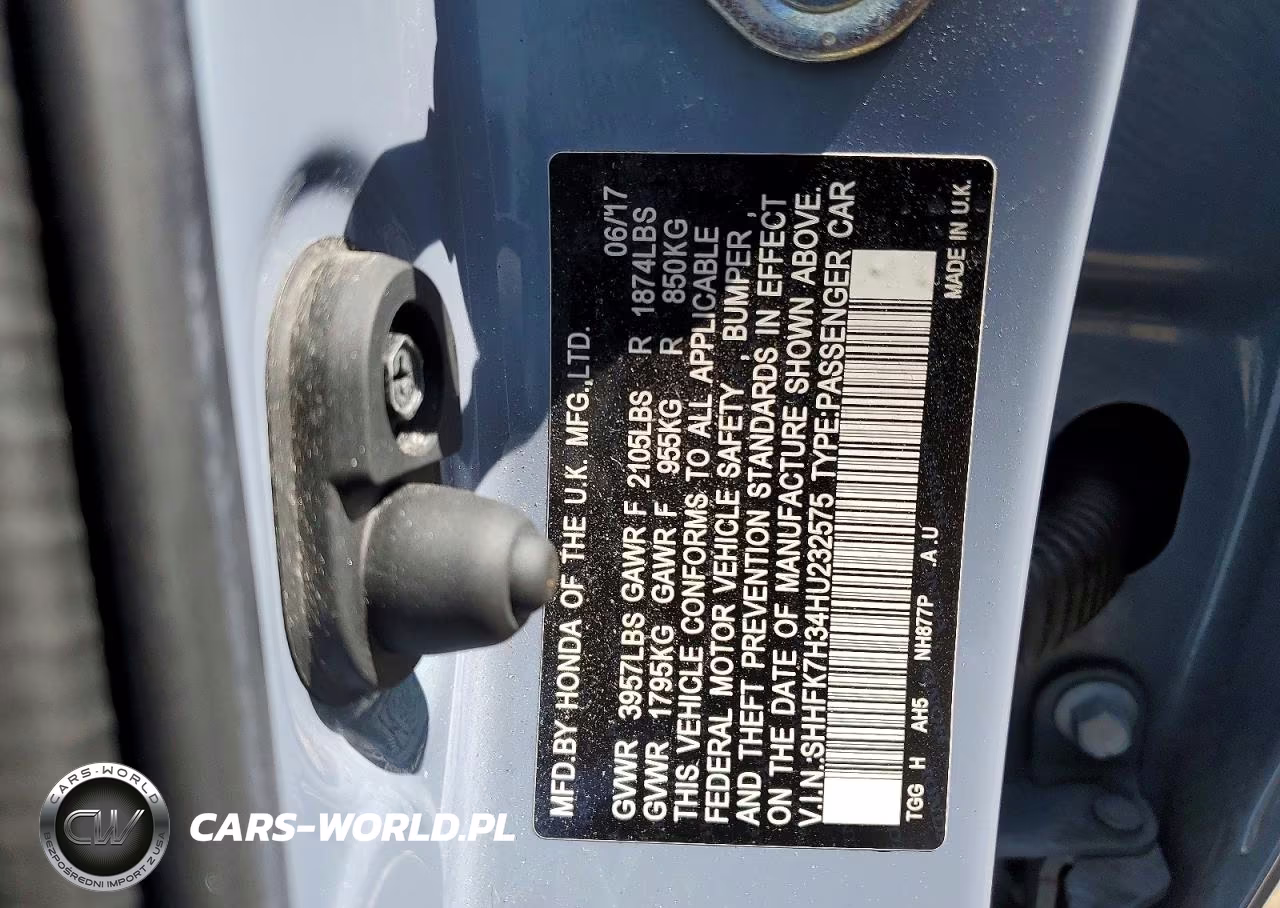 2017 Honda Civic Lx VIN:SHHFK7H34HU232575 - 12