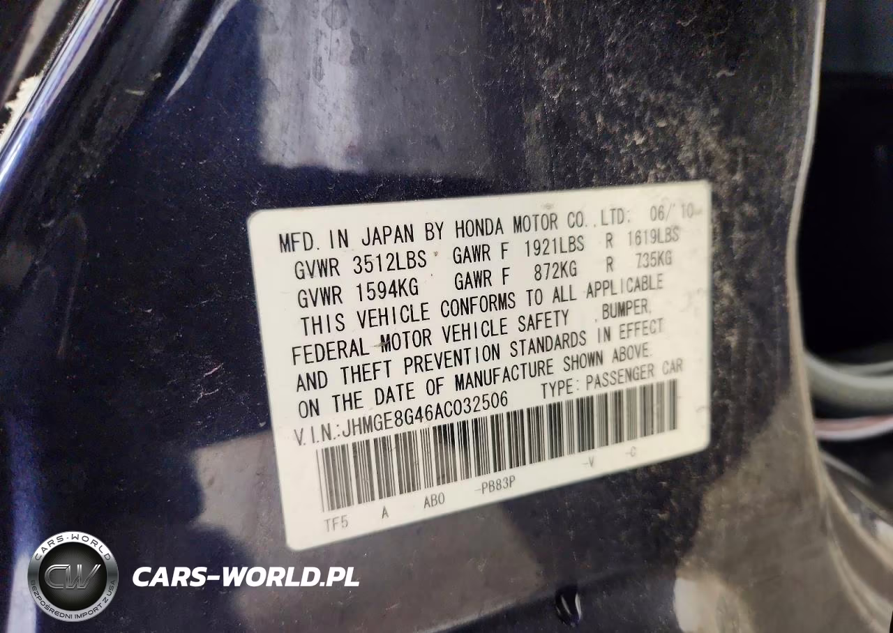 2010 Honda Fit Sport VIN:JHMGE8G46AC032506 - 12