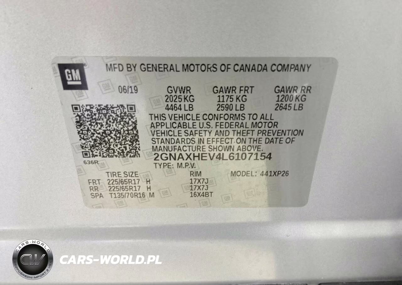 2020 Chevrolet Equinox Ls VIN:2GNAXHEV4L6107154 - 13