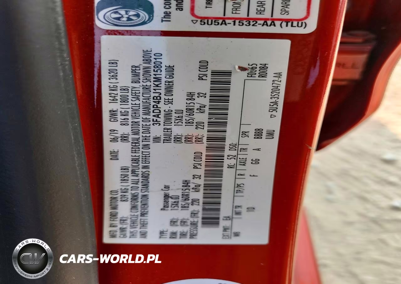 2019 Ford Fiesta Se VIN:3FADP4BJ1KM158010 - 12