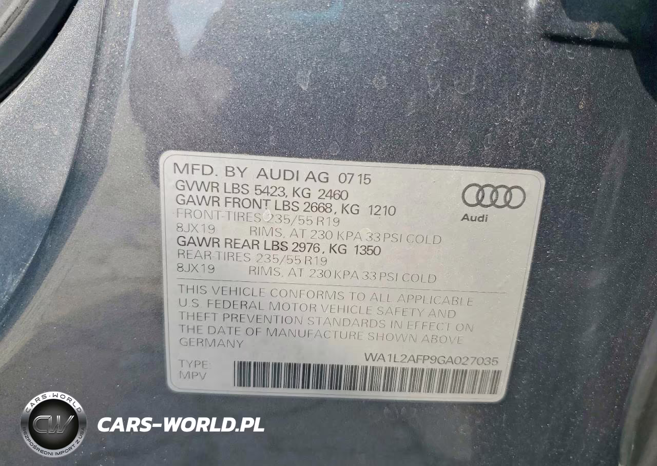 2016 Audi Q5 Premium Plus VIN:WA1L2AFP9GA027035 - 14