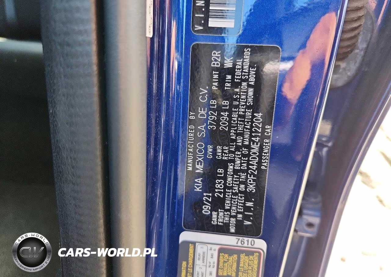 2021 Kia Forte Lxs VIN:3KPF24AD0ME412204 - 12