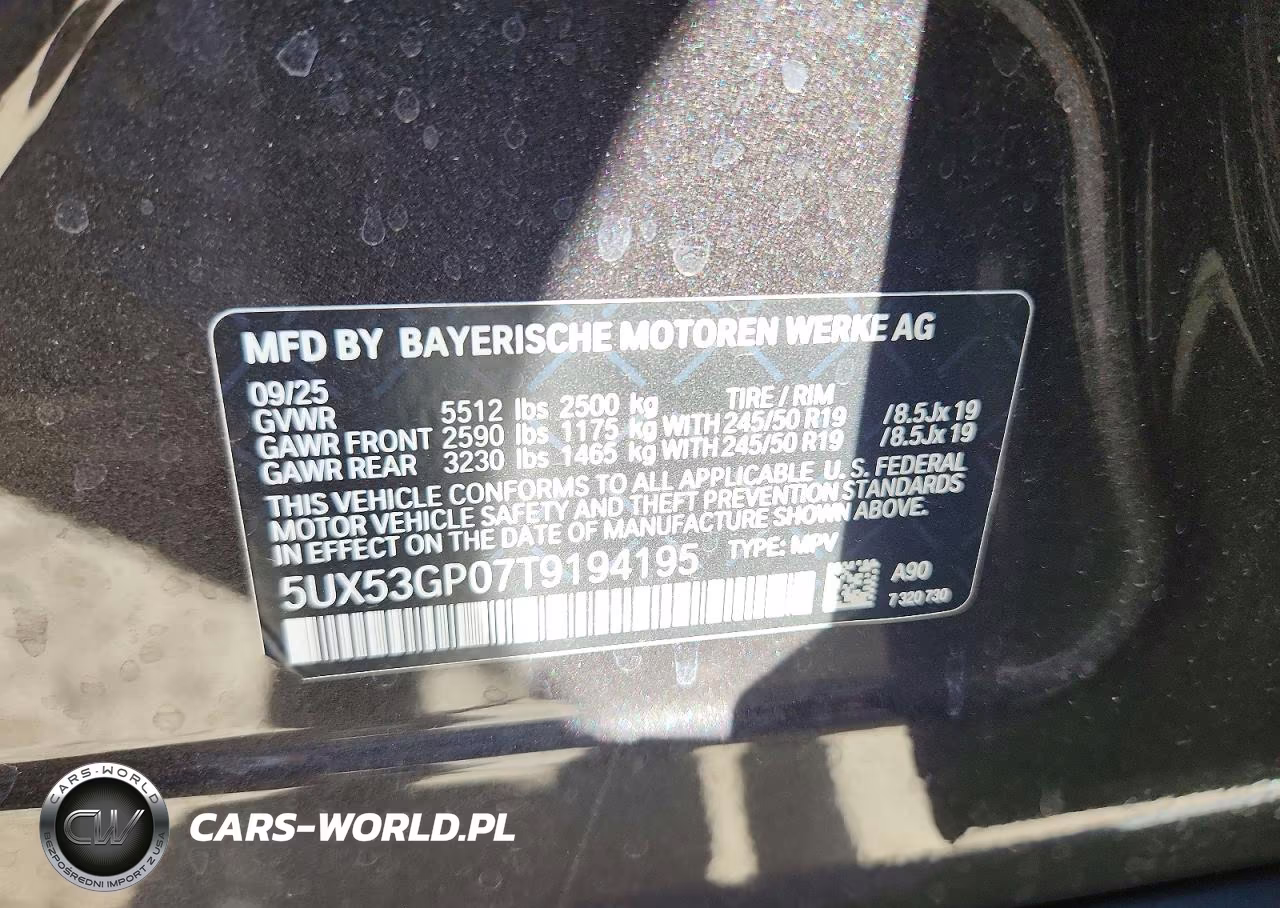 2026 BMW X3 30 xDrive VIN:5UX53GP07T9194195 - 13