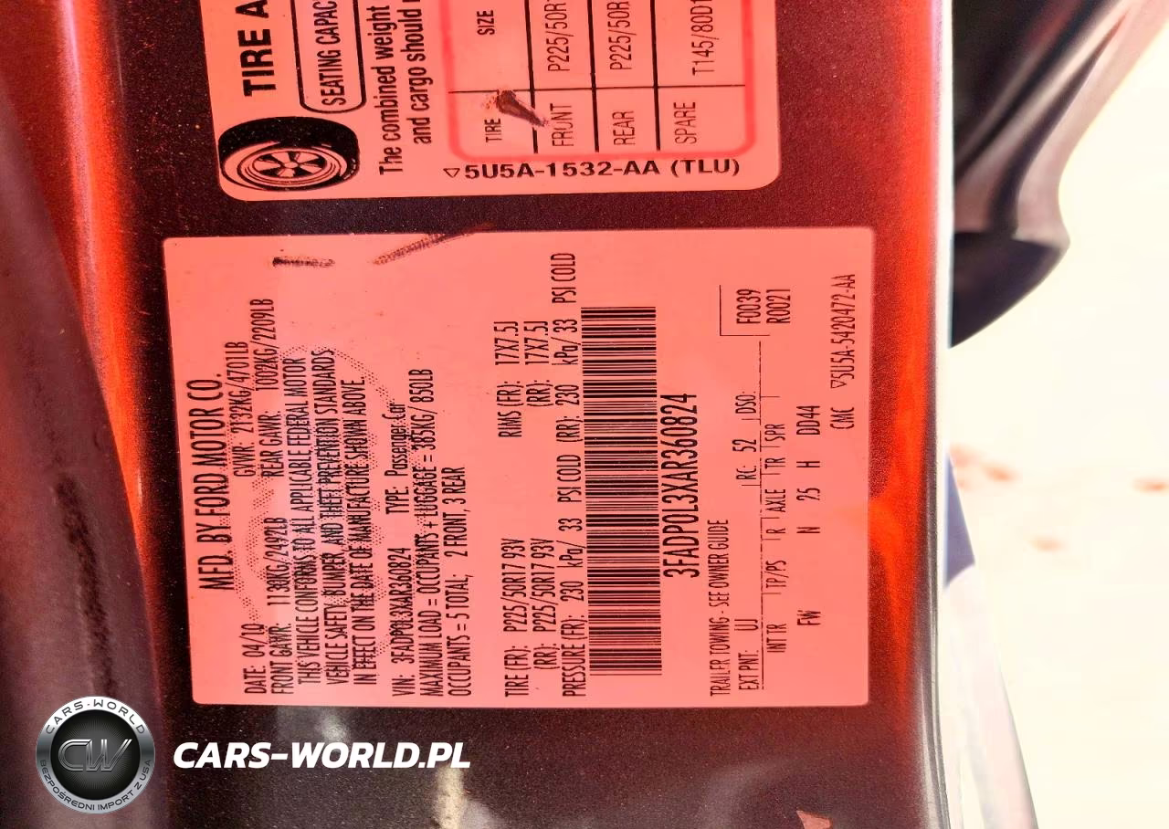 2010 Ford Fusion Hybrid VIN:3FADP0L3XAR360824 - 12