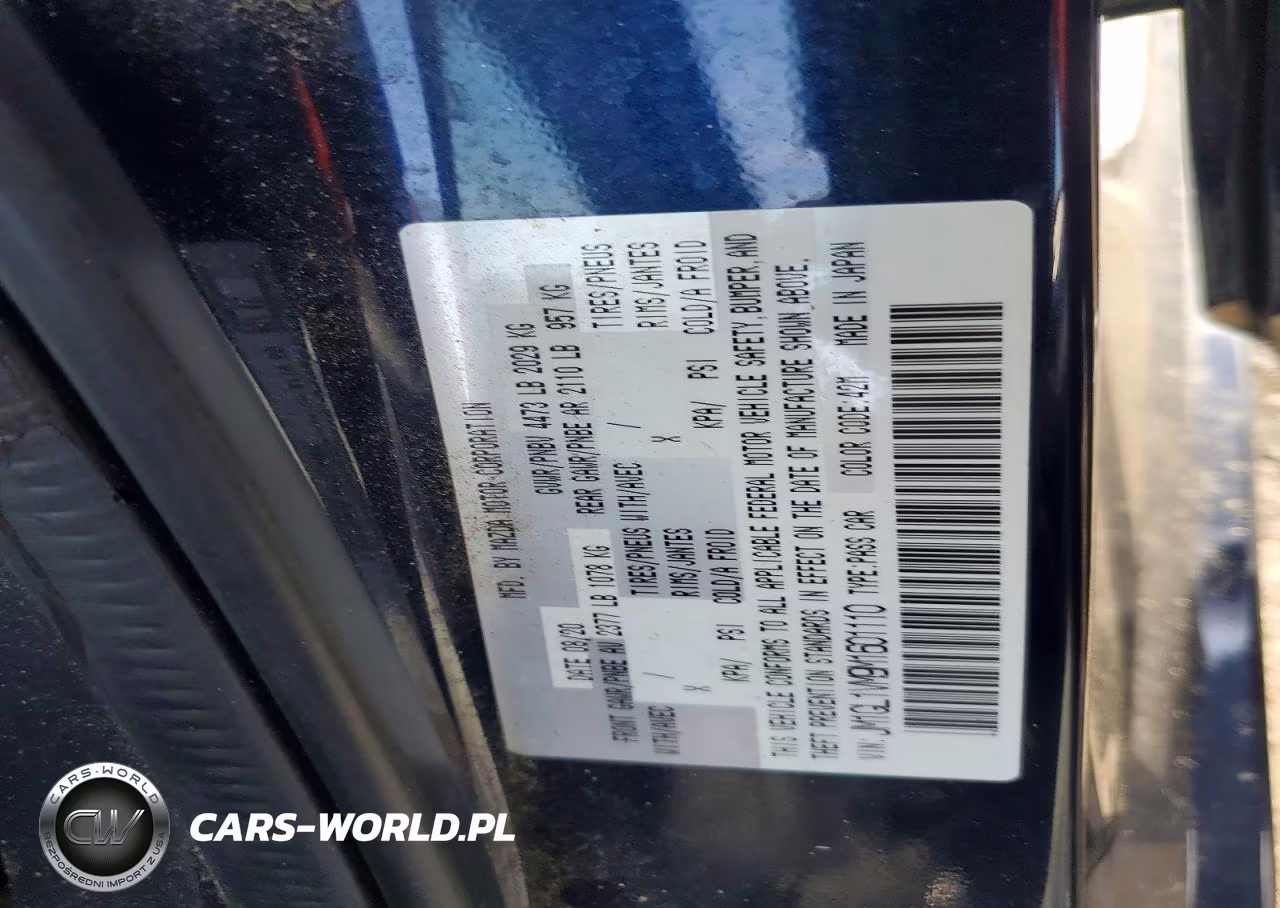 2021 Mazda 6 Touring VIN:JM1GL1VM9M1601110 - 12