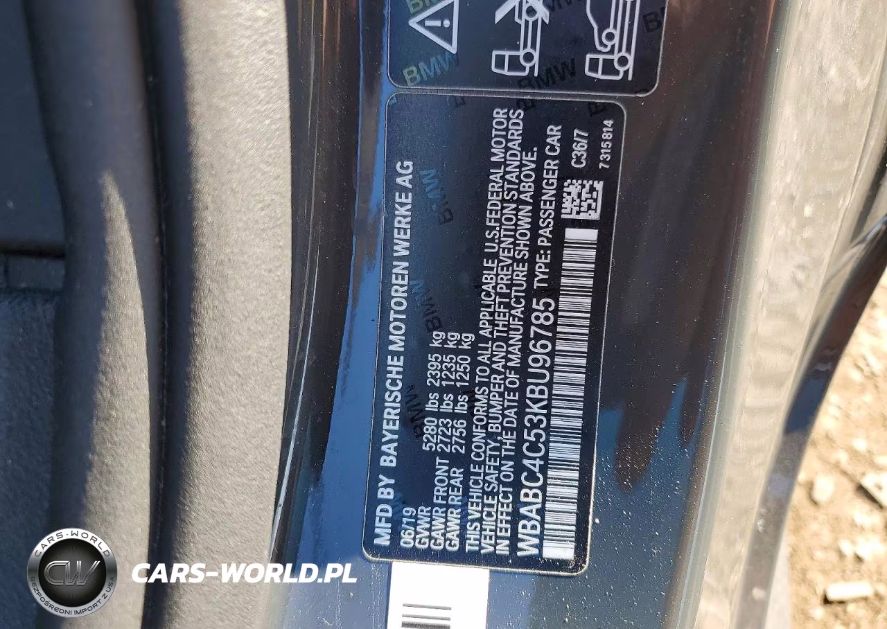 2019 BMW M850Xi VIN:WBABC4C53KBU96785 - 12
