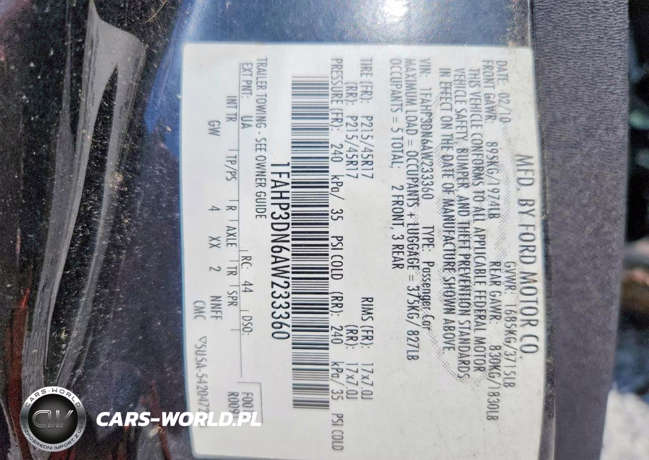 2010 Ford Focus Ses VIN:1FAHP3DN6AW233360 - 12