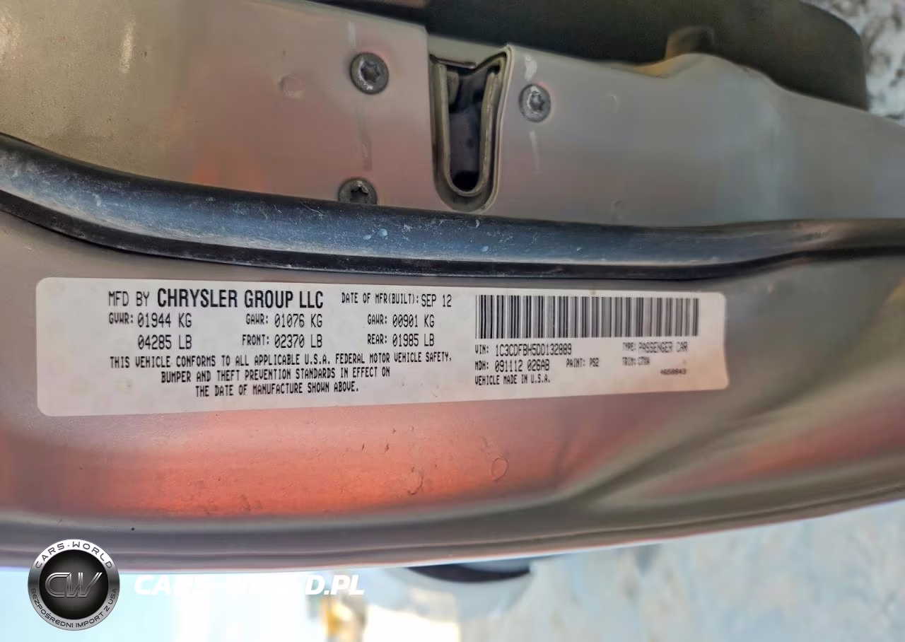 2013 Dodge Dart Sxt VIN:1C3CDFBH5DD132889 - 12