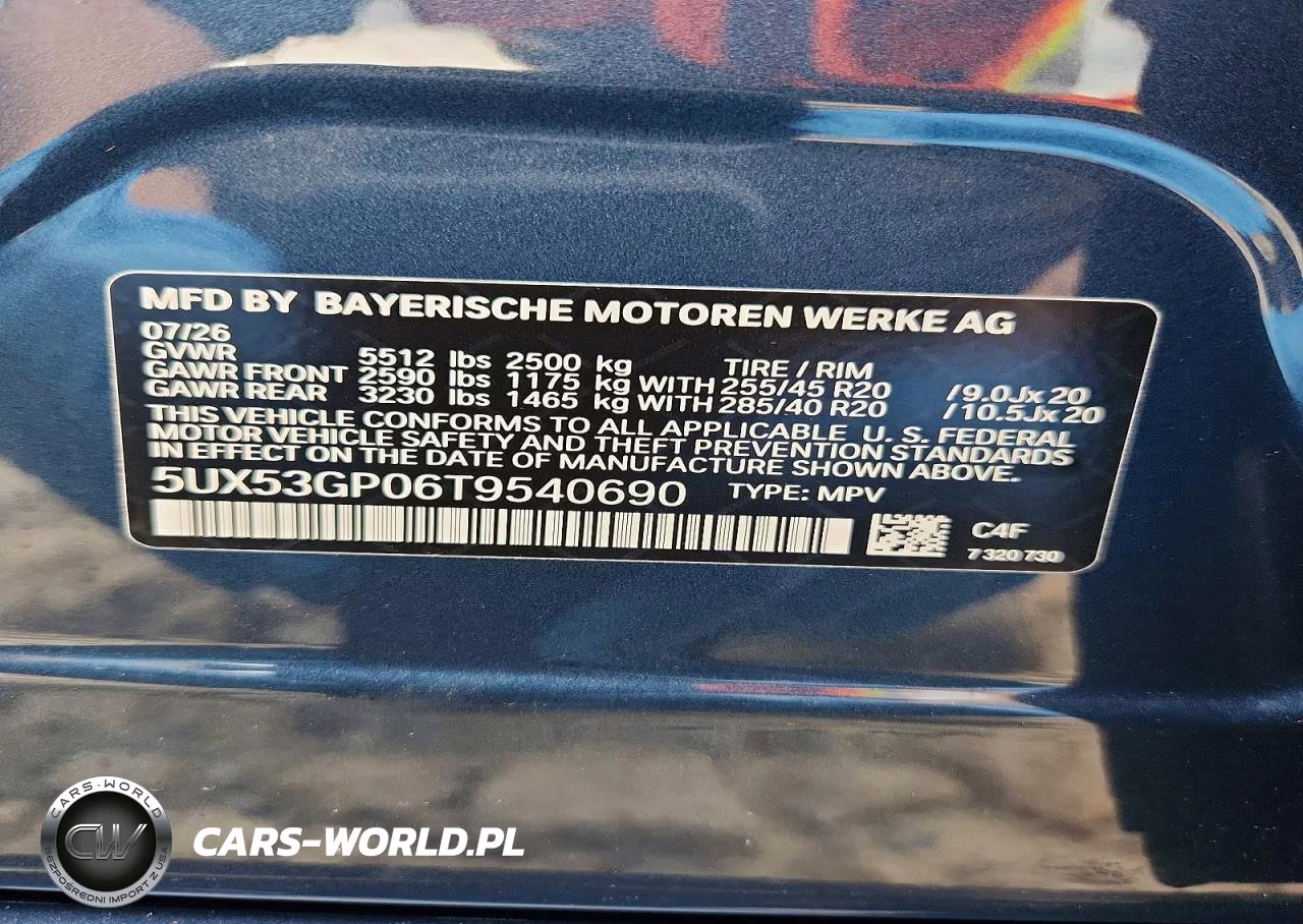 2026 BMW X3 30 xDrive VIN:5UX53GP06T9540690 - 13