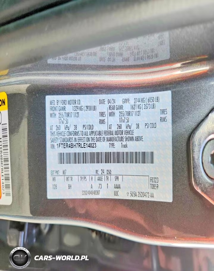2024 Ford Ranger Xl VIN:1FTER4BH7RLE14023 - 12