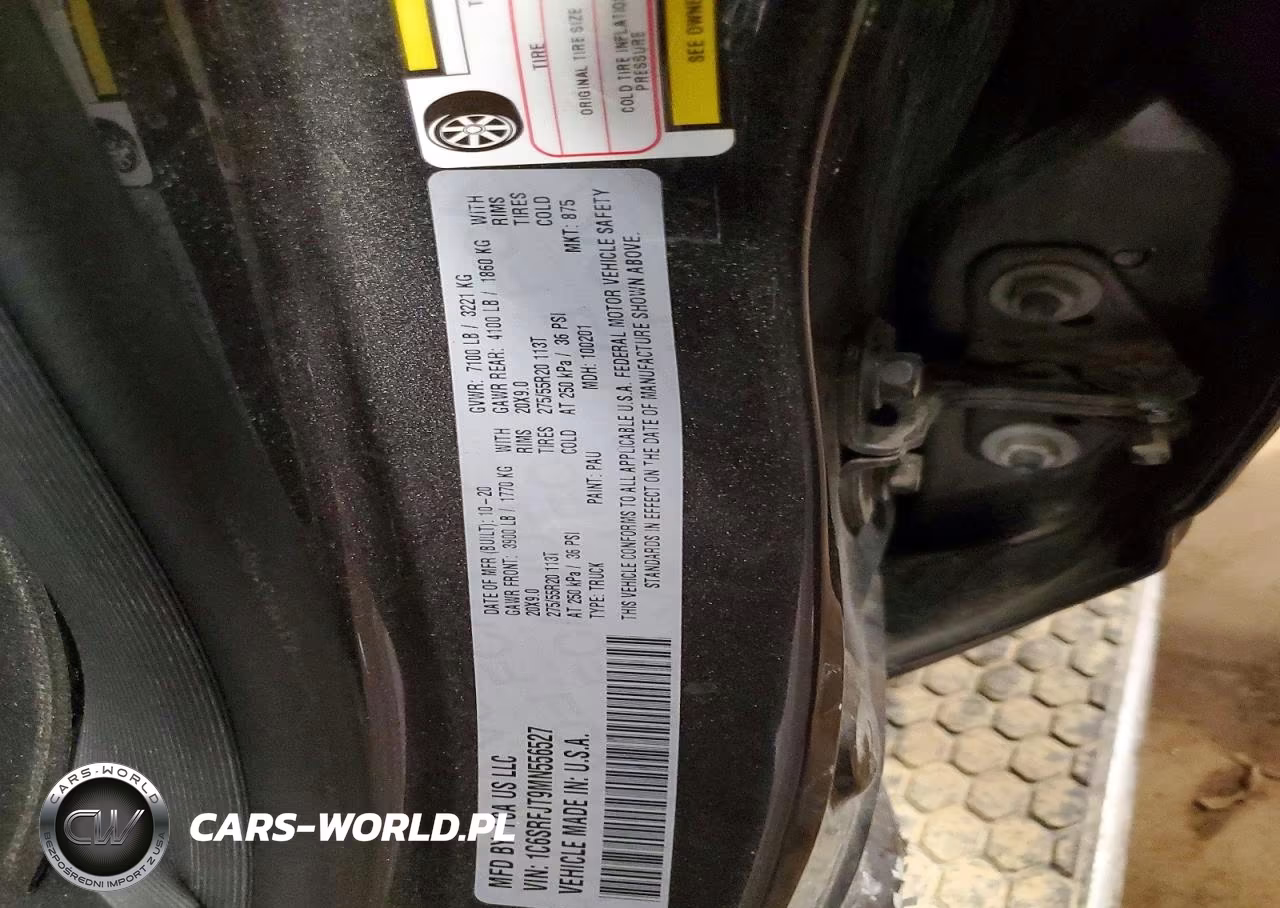 2021 Ram 1500 Laramie VIN:1C6SRFJT9MN556527 - 12
