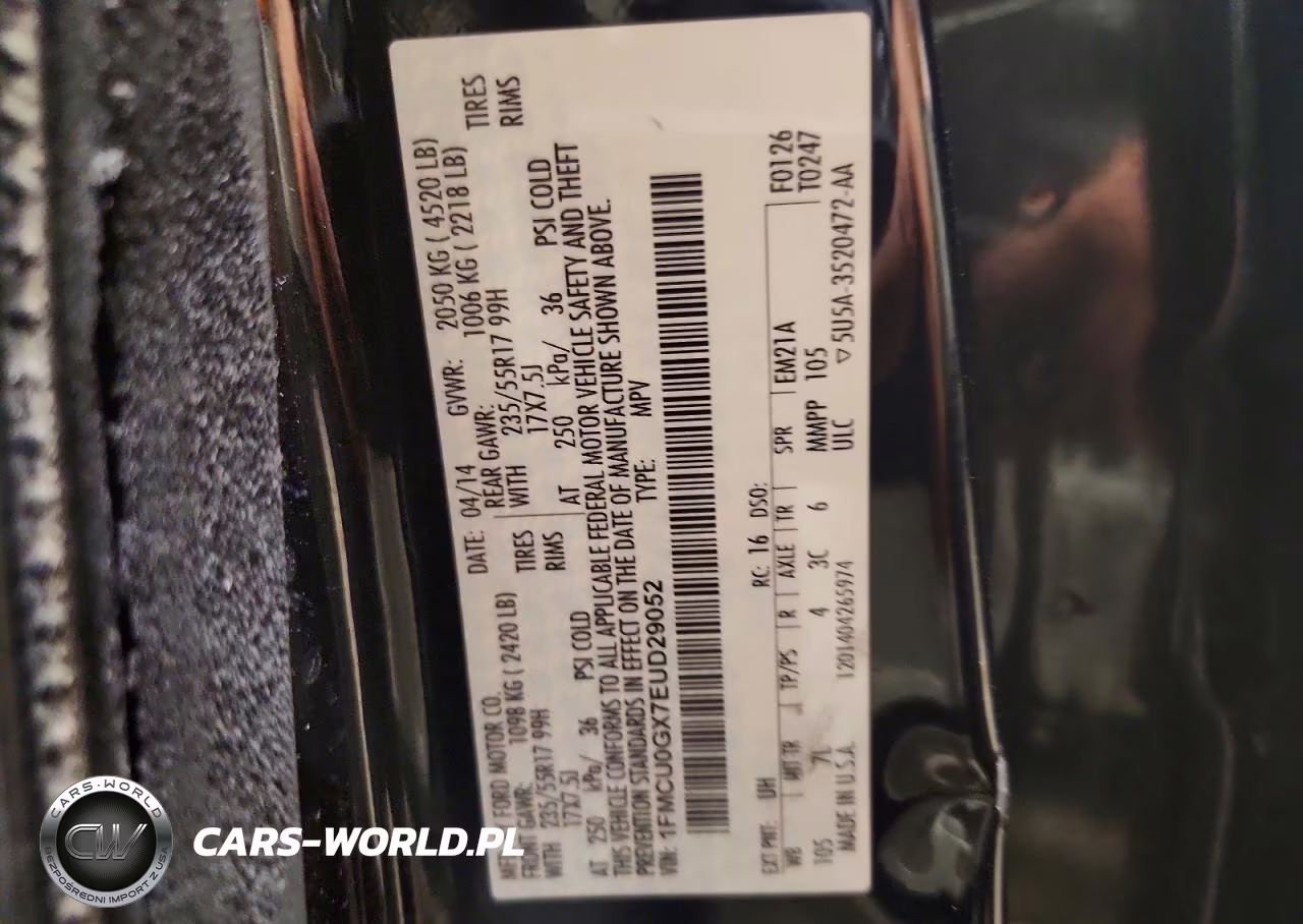 2014 Ford Escape Se VIN:1FMCU0GX7EUD29052 - 13