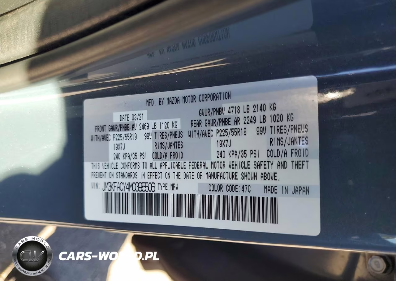 2021 Mazda Cx-5 Carbon Edition VIN:JM3KFACY4M0395506 - 13