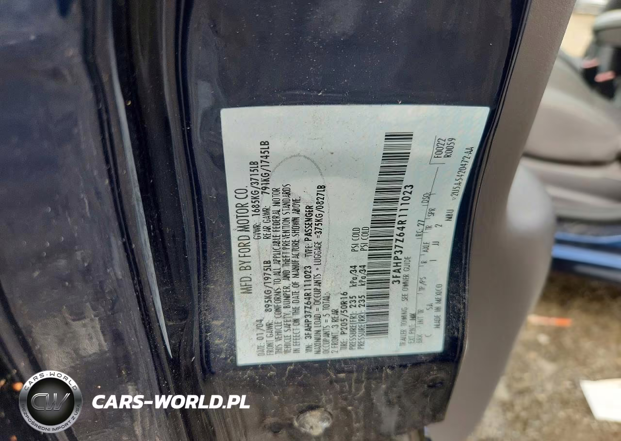 2004 Ford Focus Zx5 VIN:3FAHP37Z64R111023 - 12
