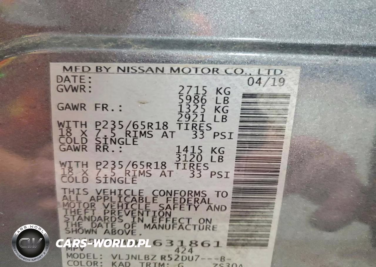 2019 Nissan Pathfinder S VIN:5N1DR2MM9KC631861 - 13