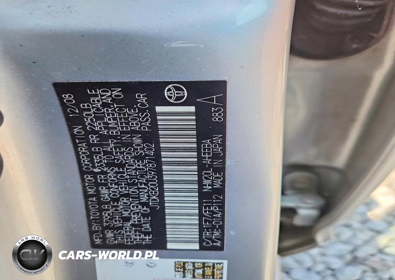 2009 Toyota Prius Touring VIN:JTDKB20U397871402 - 12