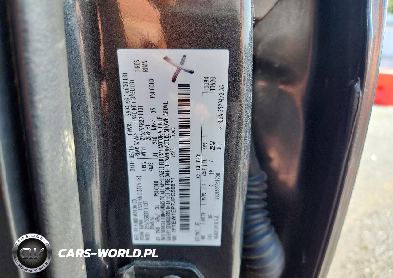 2018 Ford F150 Supercrew VIN:1FTEW1EP7JFC58871 - 12