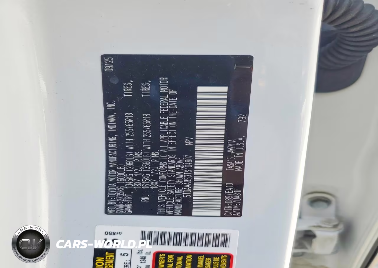 2026 Toyota Grand Highlander Xle VIN:5TDAAAB53TS104807 - 13