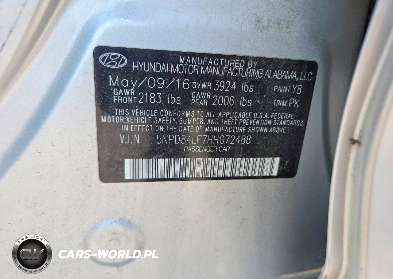 2017 Hyundai Elantra Se VIN:5NPD84LF7HH072488 - 12