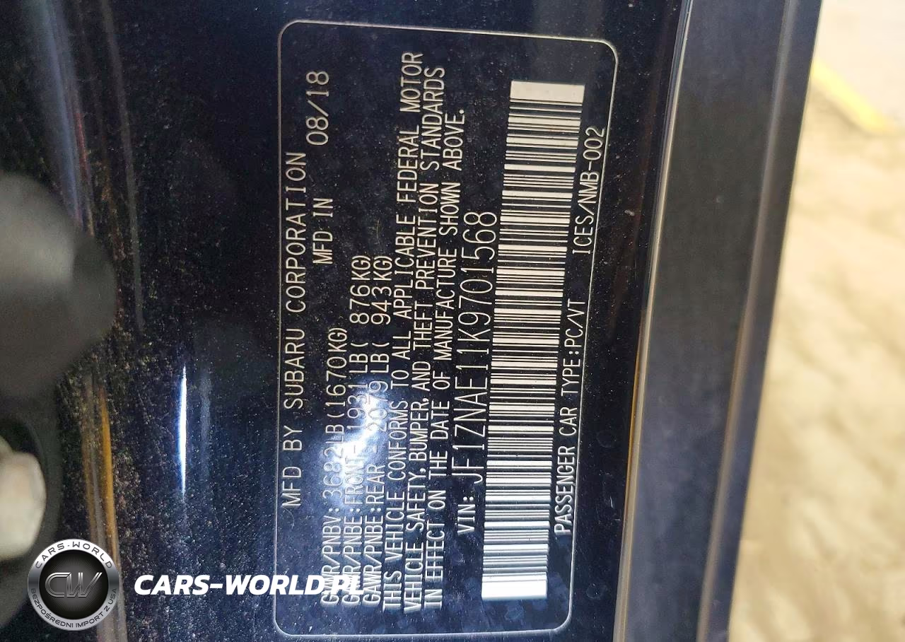 2019 Toyota 86 VIN:JF1ZNAE11K9701568 - 12
