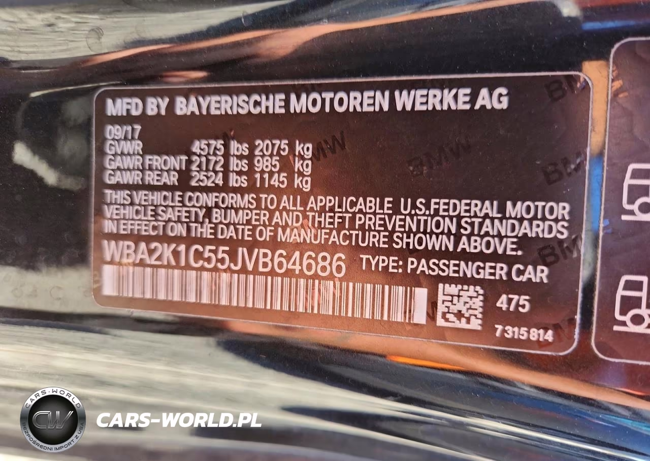 2018 BMW 230Xi VIN:WBA2K1C55JVB64686 - 13