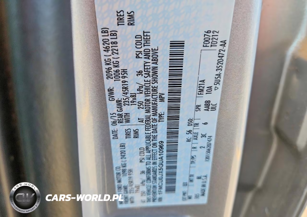 2016 Ford Escape Titanium VIN:1FMCU0JX5GUA10969 - 13