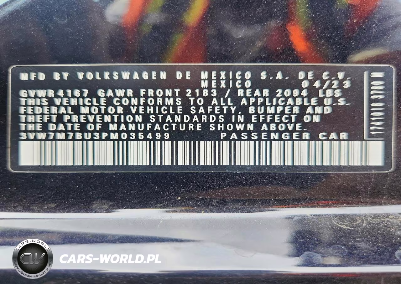 2023 Volkswagen Jetta Se VIN:3VW7M7BU3PM035499 - 12