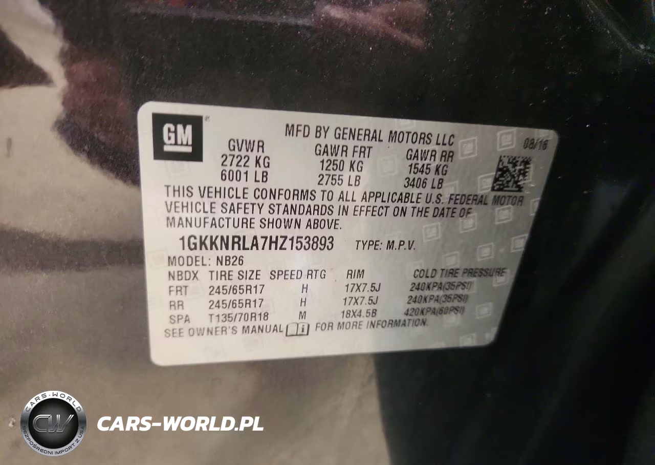 2017 GMC Acadia Sle VIN:1GKKNRLA7HZ153893 - 12