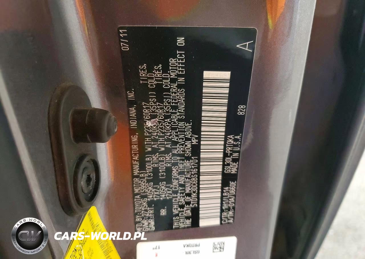 2011 Toyota Sienna Xle 8-Passenger VIN:5TDYK3DC6BS161701 - 13