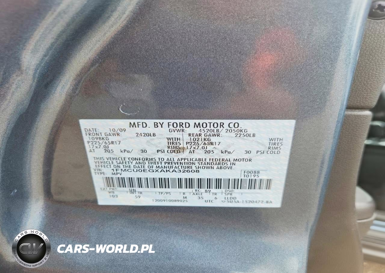 2010 Ford Escape Limited VIN:1FMCU0EGXAKA32608 - 12