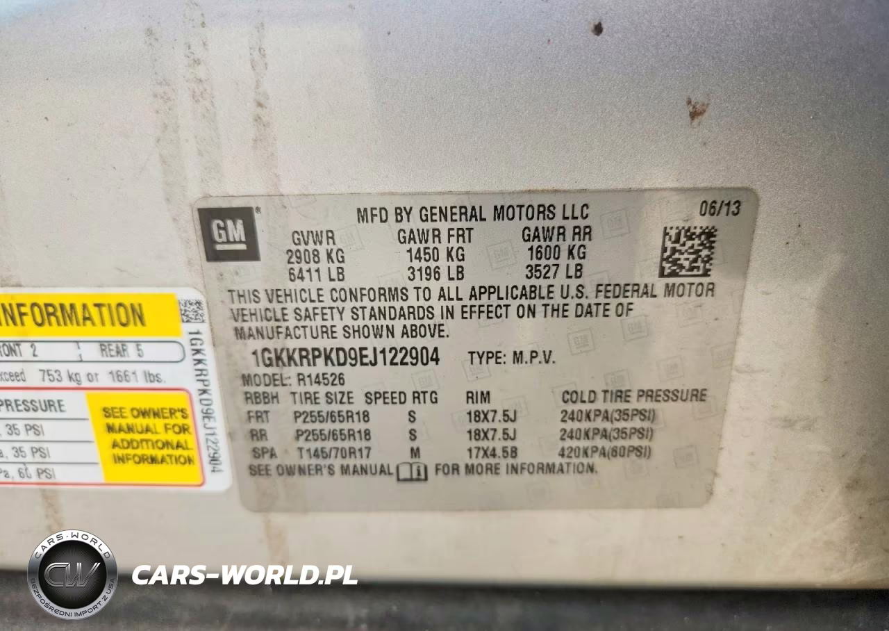 2014 GMC Acadia Sle VIN:1GKKRPKD9EJ122904 - 13