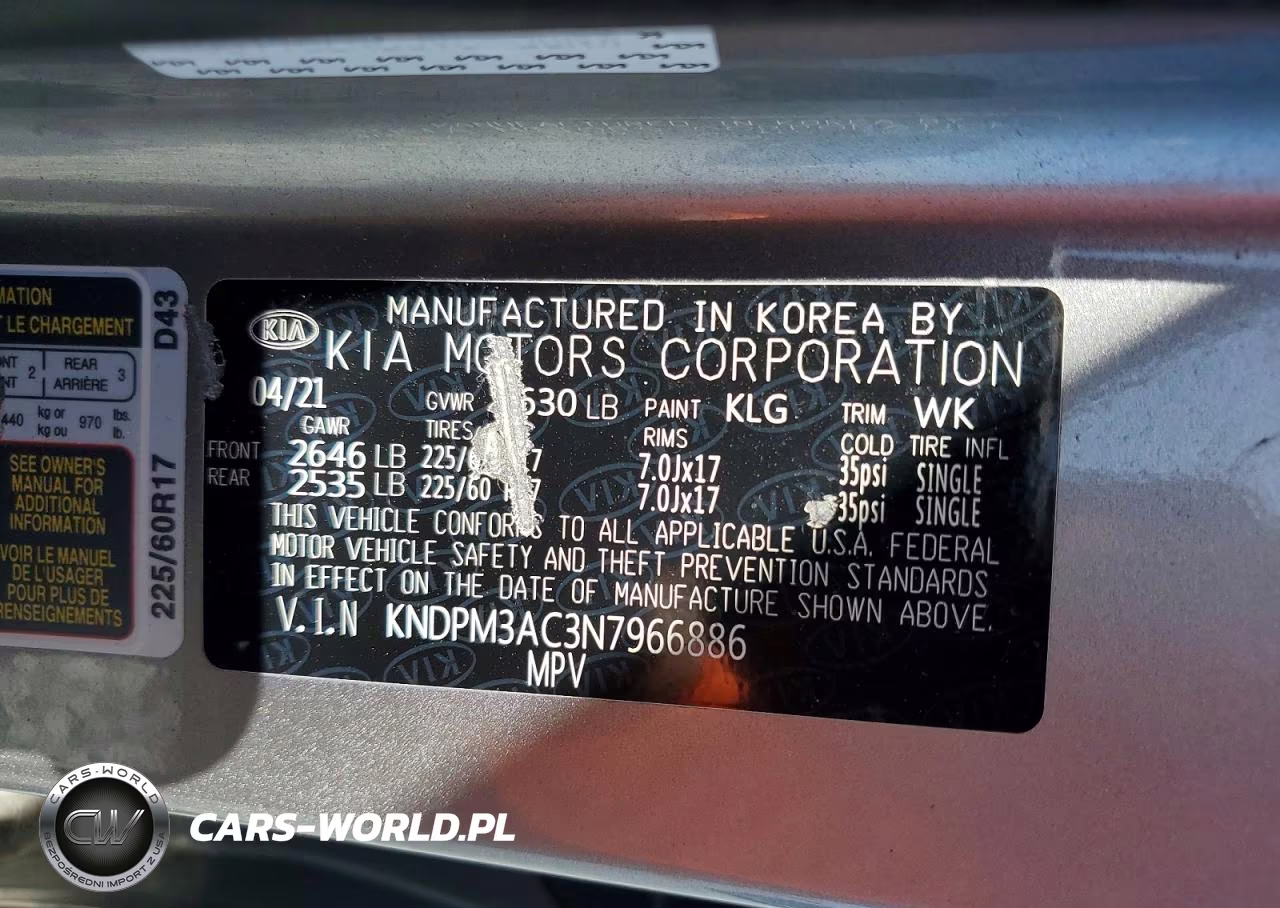 2022 Kia Sportage Lx VIN:KNDPM3AC3N7966886 - 13