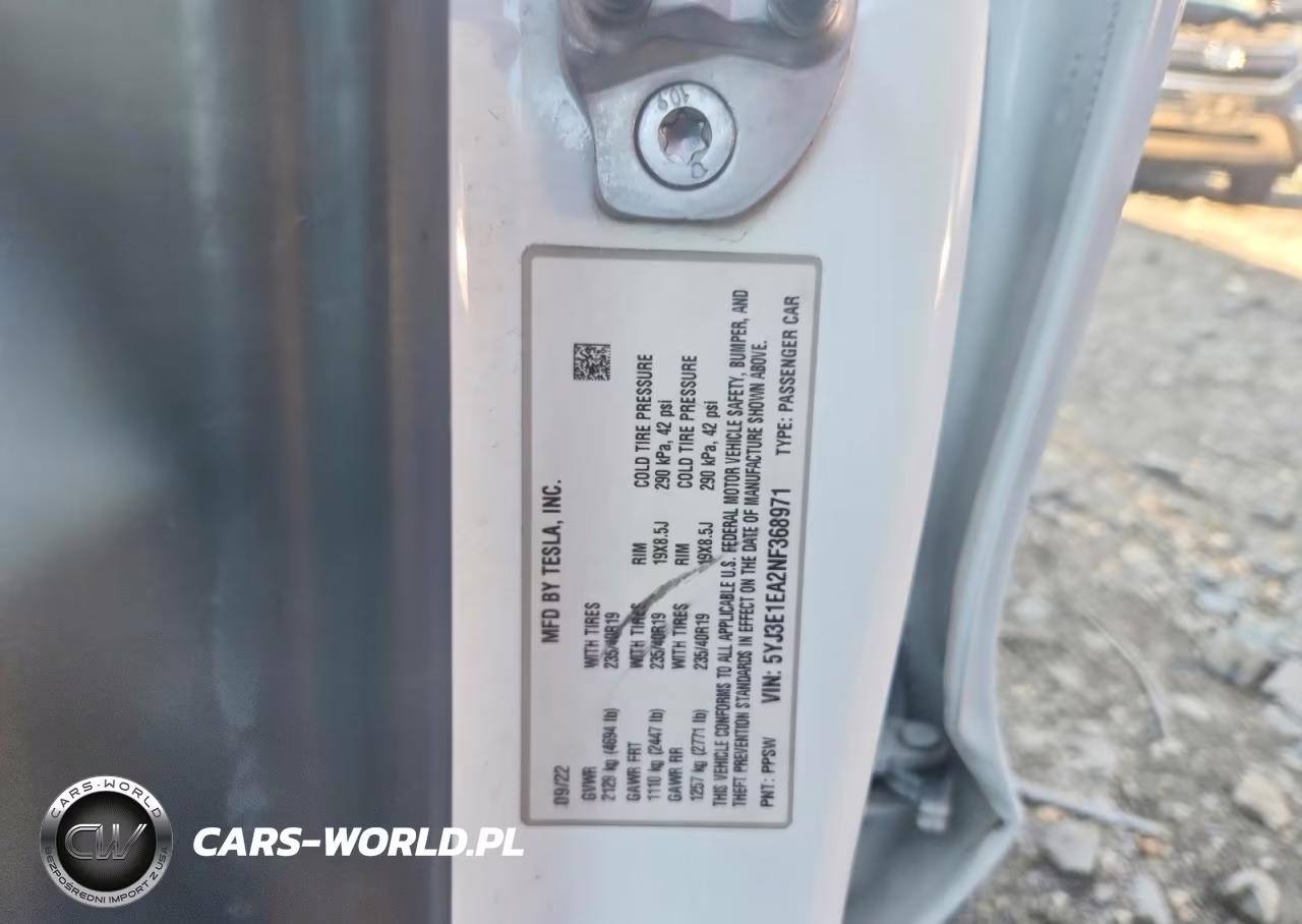 2022 Tesla Model 3 VIN:5YJ3E1EA2NF368971 - 12