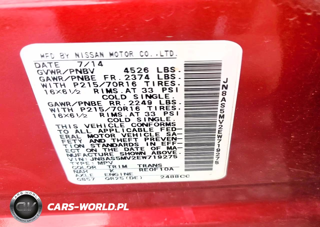 2014 Nissan Rogue Select S VIN:JN8AS5MV2EW719275 - 13