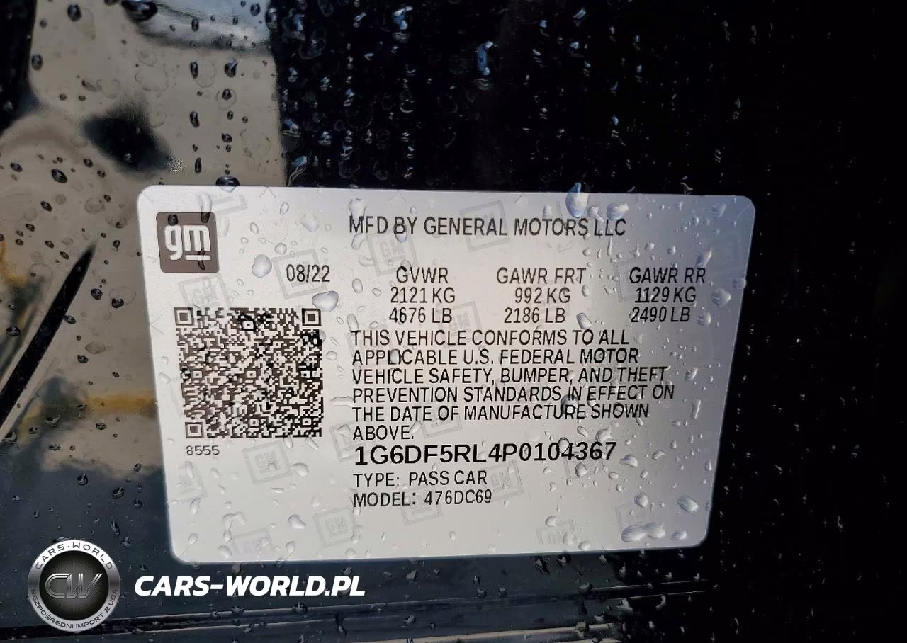 2023 Cadillac Ct4 Premium Luxury VIN:1G6DF5RL4P0104367 - 12