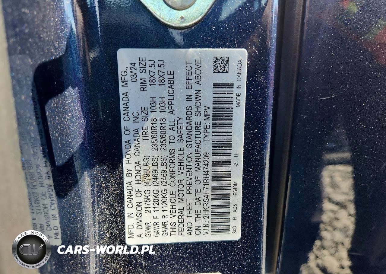 2024 Honda Cr-V Exl VIN:2HKRS4H71RH474209 - 12