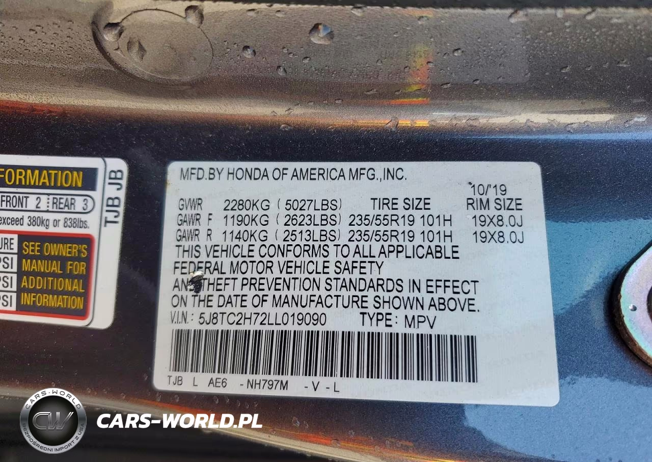 2020 Acura Rdx Advance VIN:5J8TC2H72LL019090 - 14