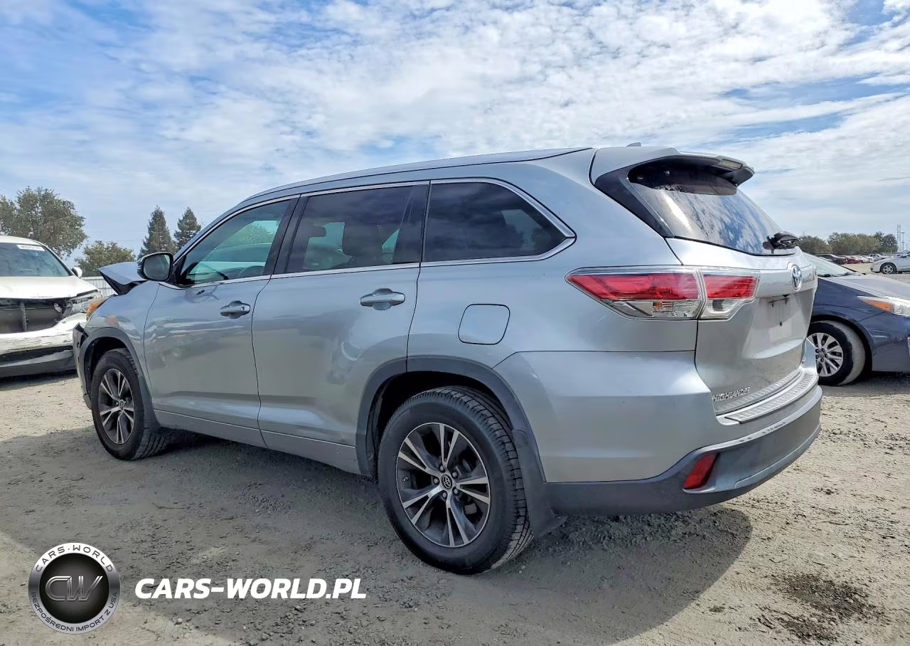 2016 Toyota Highlander Xle VIN:5TDJKRFH2GS307273 - 2