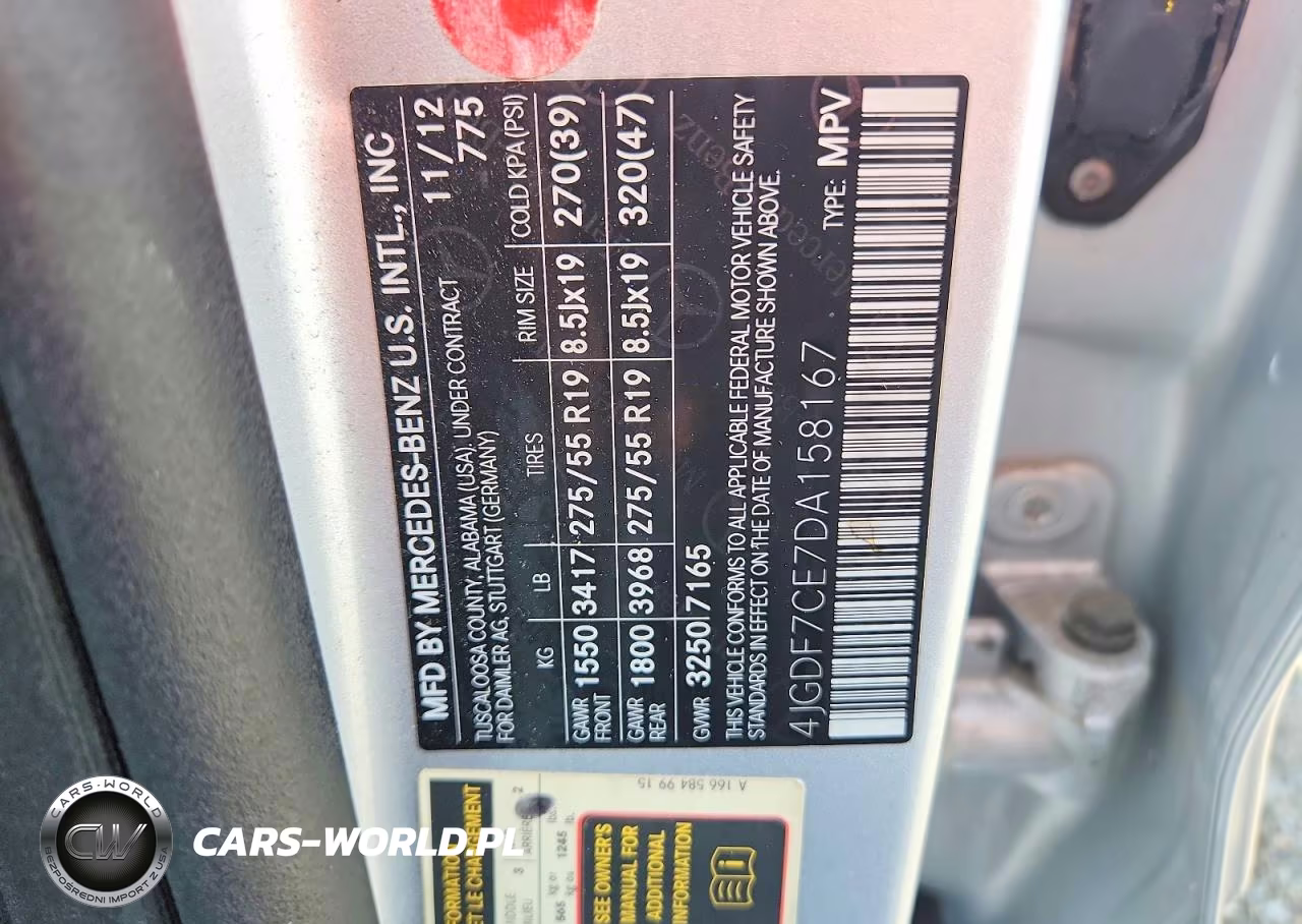 2013 Mercedes-Benz Gl 450 4Matic VIN:4JGDF7CE7DA158167 - 13