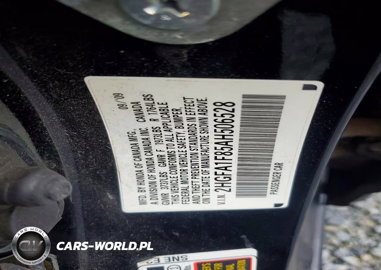 2010 Honda Civic Ex VIN:2HGFA1F85AH506528 - 12