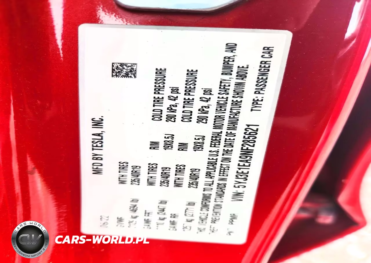 2022 Tesla Model 3 VIN:5YJ3E1EA9NF285621 - 12