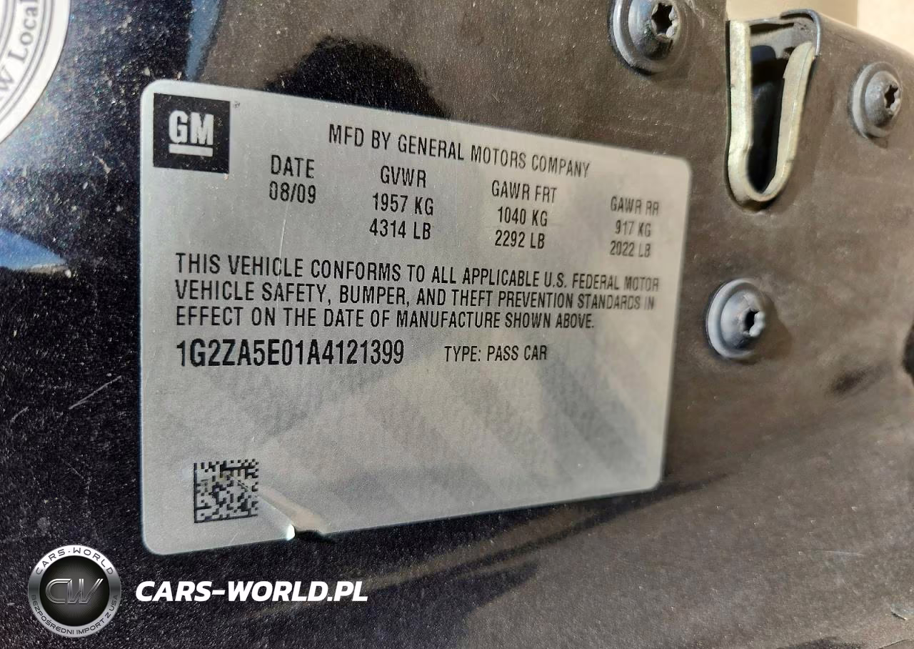 2010 Pontiac G6 VIN:1G2ZA5E01A4121399 - 12