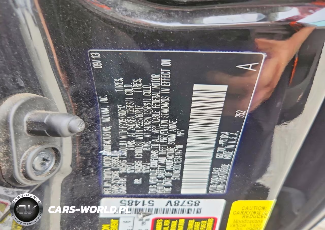 2014 Toyota Sienna Xle 8-Passenger VIN:5TDYK3DC1ES414718 - 13