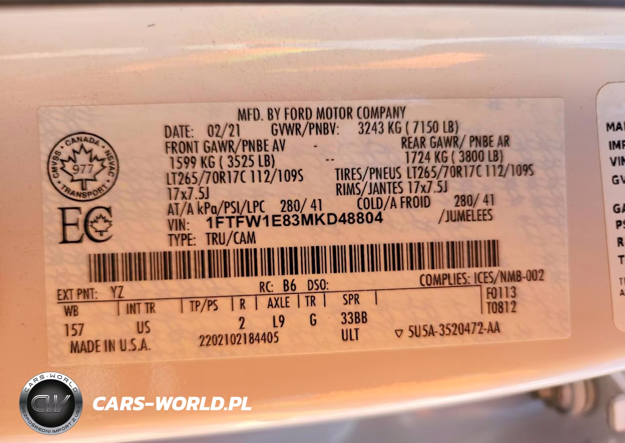 2021 Ford F150 Supercrew VIN:1FTFW1E83MKD48804 - 12