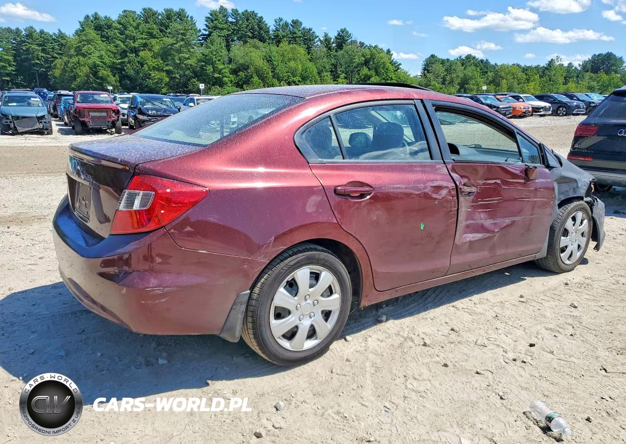 2012 Honda Civic Ex VIN:2HGFB2F8XCH600927 - 3